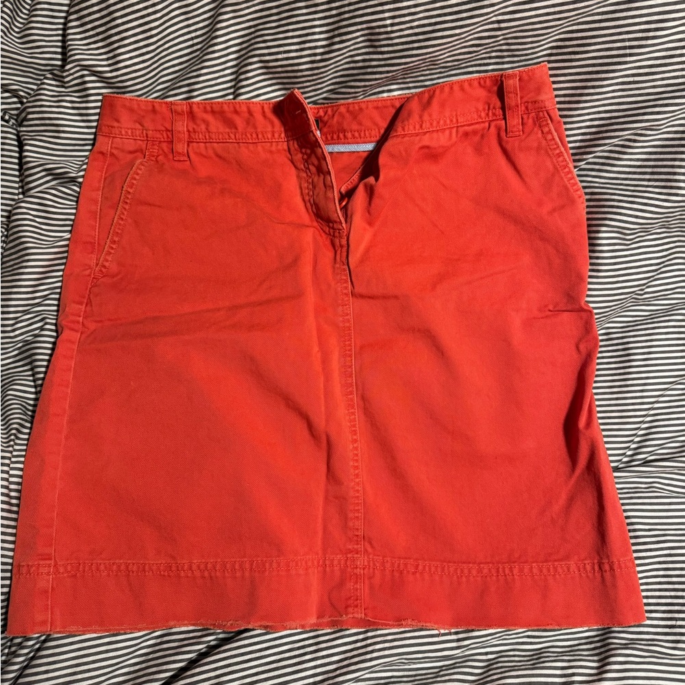 J Crew Coral Miniskirt